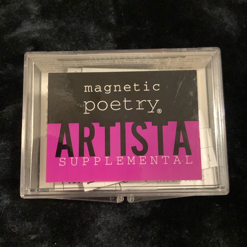 Vintage rare find magnetic poetry game